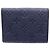 Cartera Louis Vuitton Blue Monogram Empreinte Victorine Azul Azul marino - vista 3