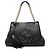 Gucci Soho Chain Tote aus Kalbsleder in Schwarz, Medium