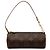 Louis Vuitton Brown Monogram Papillon Pochette Marrone