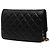 Chanel Black CC Quilted Lambskin Chic Wallet on Chain Nero - vista 2