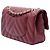 Chanel Red Medium Classic Chevron Calfskin Pleated Double Flap Marrone Rosso - vista 2