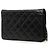 Chanel Portafoglio con catena Cambon Ligne in pelle d'agnello matelassé nera Nero - vista 2