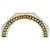 Bracciale ottagonale Chanel in resina bianca e placcato oro Bianco Crudo - vista 5