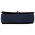 Chanel Blue Small Bicolor Quilted Grosgrain Satin Small Mademoiselle Double Flap - vista 3