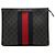 Clutch Gucci Black GG Supreme Web Nero