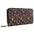 Givenchy Black Leather Floral Print Zip Around Wallet - view 3