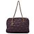 Borsa a tracolla Chanel Red CC Quilted Calfskin Triptych Rosso Bordò