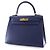 Hermès Blue Epsom Kelly II Sellier 28 Blu scuro - vista 2