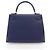 Hermès Blue Epsom Kelly II Sellier 28 Blu scuro - vista 4