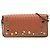 Bottega Veneta Brown Nappa Intrecciato Studded Wallet on Chain Castaño Carne