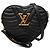 Louis Vuitton New Wave Heart Crossbody in pelle nera Nero