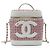 Vanity Beauty Case Chanel in Tweed Rosso e Pelle di Agnello CC