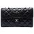 Chanel Black Small Quilted Lambskin Citizen Zip Flap Nero