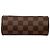 Louis Vuitton Brown Damier Ebene Papillon Pochette Marrone - vista 3