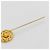 Spilla Chanel in metallo dorato con strass D'oro - vista 3