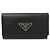 Prada Saffiano Leather Key Case Black