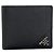 Saffiano Prada Logo Bi-fold Wallet Black