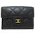 Cartera compacta Chanel Matelassé Negro