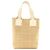 Borsa in tela Chanel Chocolate Bar Wild Stitch Beige - vista 2