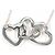 Tiffany & Co Collana Tiffany Triple Heart Argento - vista 4