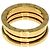 Bulgari Anello Bvlgari B.zero1 a 2 bande in oro giallo 18K - vista 4