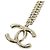Collier Chanel à strass Doré - vue 3