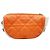 Borsa a tracolla piccola Christian Dior Cannage Vibe Bianco Arancione - vista 2