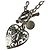 Collana Gucci Crest Heart Silver Argento - vista 2