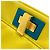 Borsa a mano Fendi Peekaboo Mini Blu Giallo - vista 15