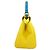 Borsa a mano Fendi Peekaboo Mini Blu Giallo - vista 3