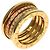 Bulgari Anello Bvlgari B.zero1 a 4 bande in oro giallo - vista 2