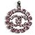 Charm pendente Chanel rosa e argento - vista 2