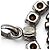 Charm pendente Chanel rosa e argento - vista 5