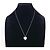 Collana GUCCI Heart Interlocking G Argento - vista 6
