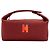 Hermès Hermes Bride à Black PM Silver Hardware Canvas Handtasche Rot