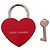 Saint Laurent Candado Corazón Love Padlock Roja