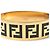 Bracciale rigido Fendi in metallo nero e oro D'oro - vista 4