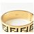 Bracciale rigido Fendi in metallo nero e oro D'oro - vista 8