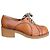 Autre Marque Scarpe Derby Sandra Vintage Anni '70 Marrone