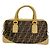 Borsa Fendi Zucca in nylon e canvas Marrone Beige