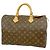 Borsa Louis Vuitton Monogram Speedy 35 Marrone