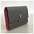 Portafoglio Louis Vuitton Tri-fold in Hot Pink e Noir Nero Rosa - vista 2