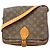 Borsa a tracolla Louis Vuitton Monogram Cartouchiere GM Marrone