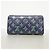 Cartera Larga Louis Vuitton - Coussin Zippy Wallet Verde Azul marino - vista 7