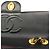 Borsa a tracolla Chanel in pelle d'agnello nera Nero - vista 10