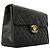 Borsa a tracolla Chanel in pelle d'agnello nera Nero - vista 2