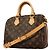 Borsa Louis Vuitton Monogram Speedy Bandoulière 25 Marrone