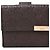 Cartera Gucci bi-fold en cuero marrón oscuro