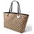Borsa Tote Gucci GG Canvas Marrone Beige - vista 2