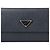 Monedero Prada Saffiano Triangle en Navy Azul marino - vista 2